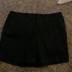 Black khaki shorts
